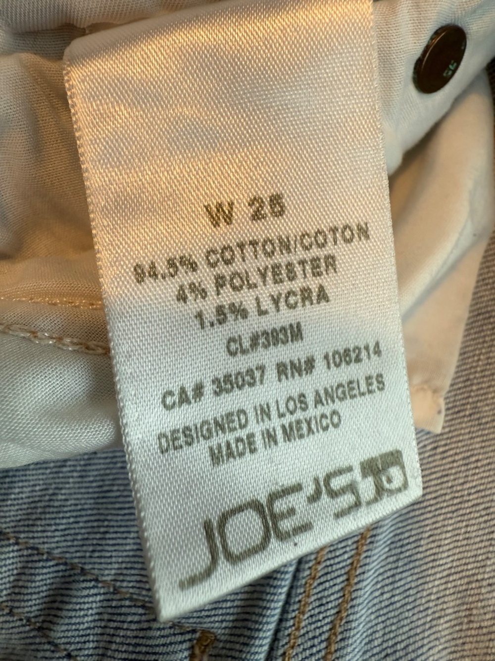 Joe's Jeans Mid rise Skinny Ankle Size 25 - Picture 5 of 6